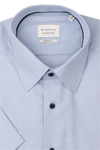 Produktbild fr 'ETERNA Modern Fit Hemd Halbarm New Kent Kragen Struktur hellblau'