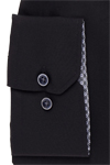 Produktbild fr 'ETERNA Comfort Fit Hemd extra kurzer Arm New Kent Kragen schwarz'