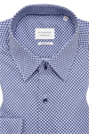 Produktbild fr 'ETERNA Comfort Fit Hemd Langarm New Kent Kragen Muster hellblau'