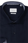 Produktbild fr 'ETERNA Slim Fit Hemd extra langer Arm New Kent Kragen dunkelblau'