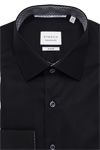 Produktbild fr 'ETERNA Slim Fit Hemd Langarm New Kent Kragen schwarz'