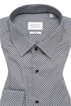 Produktbild fr 'ETERNA Slim Fit Hemd Langarm New Kent Kragen Muster grau'