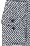 Produktbild fr 'ETERNA Slim Fit Hemd Langarm New Kent Kragen Muster grau'