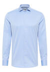 Produktbild fr 'ETERNA Slim Fit Cover Hemd Langarm blickdichter Twill blau'