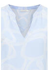 Produktbild fr 'ETERNA Modern Fit Bluse Langarm Kelchkragen Muster hellblau'