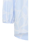Produktbild fr 'ETERNA Modern Fit Bluse Langarm Kelchkragen Muster hellblau'