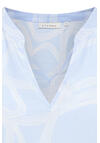 Produktbild fr 'ETERNA Modern Fit Bluse Langarm Kelchkragen Muster hellblau'