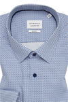 Produktbild f�r 'ETERNA Slim Fit Dynamic Cotton Hemd extra langer Arm Muster blau'