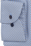 Produktbild f�r 'ETERNA Slim Fit Dynamic Cotton Hemd extra langer Arm Muster blau'