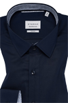 Produktbild f�r 'ETERNA Slim Fit Dynamic Cotton Hemd extra langer Arm Twill nachtblau'