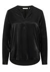 Produktbild fr 'ETERNA Modern Fit Bluse Langarm Stehkragen reine Viskose schwarz'