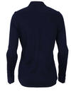 Produktbild fr 'ETERNA Fitted Bluse Langarm Hemdkragen reine Baumwolle Jersey navy'