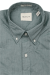 Produktbild f�r 'GANT Regular Hemd Langarm Button Down Kragen Popeline gr�n'
