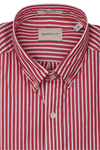 Produktbild fr 'GANT Regular Hemd Langarm Button Down Kragen Streifen rot'