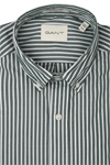 Produktbild f�r 'GANT Regular Hemd Langarm Button Down Kragen Streifen gr�n'