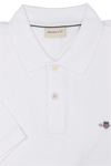 Produktbild fr 'GANT Regular Polo Halbarm geknpfter Polokragen Stretch Pique wei'