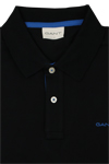 Produktbild fr 'GANT Regular Polo Halbarm geknpfter Polokragen Stretch Pique schwarz'