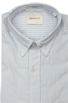 Produktbild f�r 'GANT Regular Hemd Langarm Button Down Kragen Oxford Streifen hellblau'