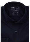 Produktbild fr 'BOSS Slim Fit Hemd HANK extra langer Arm Haifischkragen navy'