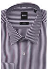 Produktbild f�r 'BOSS Slim Fit Hemd H-HANK-C1 extra langer Arm New Kent Kragen Streifen rot'