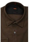 Produktbild fr 'BOSS Regular Fit Hemd RELEGANT Langarm New Kent Kragen Twill oliv'