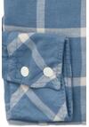 Produktbild fr 'BOSS Regular Fit Hemd RIOU Langarm New Kent Kragen Karo hellblau'