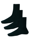Produktbild f�r 'HIRSCH NATUR Socken 3er Pack Baumwolle Jersey dunkelgr�n'