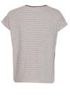 Produktbild fr 'INDI & COLD Kurzarm T-Shirt Rundhals Brusttasche reine Baumwolle Ringel blau'