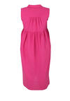 Produktbild fr 'INDI & COLD Kleid ohne Arm Hemdenkragen geknpft pink'
