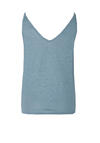 Produktbild fr 'INDI & COLD Top ohne Arm V-Ausschnitt Leinen rauchblau'