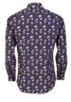 Produktbild fr 'JACQUES BRITT Custom Fit Hemd Langarm Haifischkragen Muster blau'