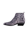 Produktbild fr 'KENNEL&SCHMENGER Boots FIBI Leder Reptilprgung Muster grau/schwarz'