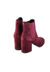 Produktbild fr 'KENNEL&SCHMENGER Stiefelette Veloursleder Stretcheinsatz dunkelrot'