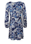 Produktbild fr 'MARC AUREL Kleid Langarm Rundhals Muster blau'
