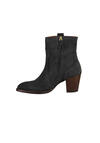 Produktbild fr 'MOS MOSH Damen Veloursleder-Boots Keilabsatz Cowboy-Style Zipper grau'