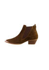 Produktbild fr 'MOS MOSH Boots DALLAS Veloursleder Absatz spitze Kappe cognac'