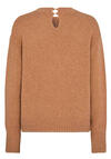 Produktbild fr 'MOS MOSH Pullover ZOOM DIAMOND KNIT Langarm Rundhals Argyle Lurex camel'
