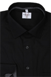 Produktbild fr 'MARVELIS Modern Fit Hemd extra langer Arm New Kent Kragen schwarz'