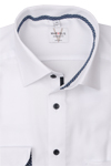 Produktbild fr 'MARVELIS Modern Fit Hemd Langarm New Kent Kragen Struktur wei'