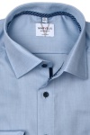 Produktbild fr 'MARVELIS Modern Fit Hemd extra langer Arm New Kent Kragen Struktur hellblau'