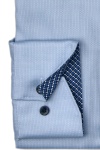Produktbild fr 'MARVELIS Modern Fit Hemd extra langer Arm New Kent Kragen Struktur hellblau'