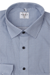 Produktbild fr 'MARVELIS Modern Fit Hemd extra langer Arm New Kent Kragen Muster hellblau'