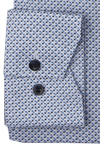 Produktbild fr 'MARVELIS Modern Fit Hemd extra langer Arm New Kent Kragen Muster hellblau'
