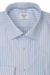 Produktbild fr 'MARVELIS Modern Fit Hemd extra langer Arm New Kent Kragen Streifen blau'