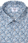 Produktbild fr 'MARVELIS Modern Fit Hemd extra langer Arm New Kent Kragen Blumenmuster hellblau'
