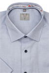 Produktbild f�r 'MARVELIS Comfort Fit Hemd Halbarm New Kent Kragen Struktur hellblau'