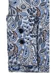 Produktbild fr 'MARVELIS Body Fit Hemd extra langer Arm New Kent Kragen Muster hellblau'