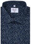 Produktbild fr 'MARVELIS Modern Fit Hemd extra langer Arm New Kent Kragen Muster blau'