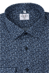 Produktbild f�r 'MARVELIS Modern Fit Hemd extra langer Arm New Kent Kragen Blumenmuster dunkelblau'