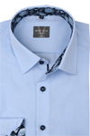 Produktbild f�r 'MARVELIS Super Slim Fit Hemd Langarm New Kent Kragen Chambray hellblau'